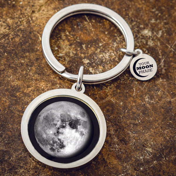 Custom moon clearance phase keychain